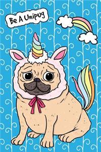 Journal Notebook For Dog Lovers Funny Unicorn Pug 1