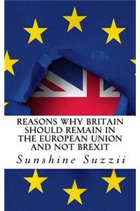 Reasons Why Britain Should Remain in the European Union and Not BREXIT