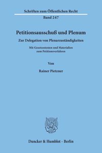 Petitionsausschuss Und Plenum