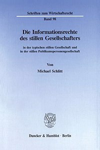 Die Informationsrechte Des Stillen Gesellschafters