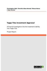 Topps Tiles Investment Appraisal