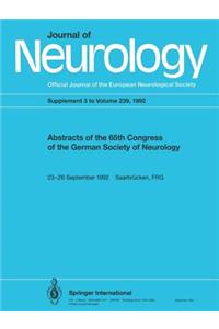 Abstracts of the 65th Congress of the German Society of Neurology