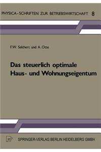 Das steuerlich optimale Haus- und Wohnungseigentum