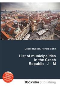 List of Municipalities in the Czech Republic