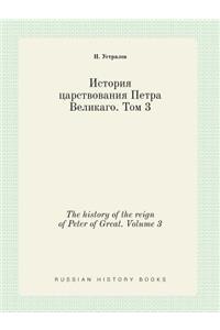 The History of the Reign of Peter of Great. Volume 3