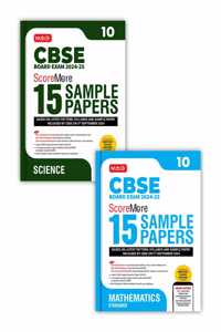 MTG CBSE Class 10 ScoreMore 15 Sample Papers Science & Mathematics Standard Books For 2025 Board Exam (Set of 2) | Detailed Solutions of Each Chapter | Based on Latest CBSE Pattern & Syllabus [Paperback] MTG Editorial Board