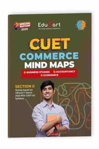 Educart CUET UG Entrance Exam Books 2025 Commerce Mind Maps â€“ Business Studies, Economics and Accountancy