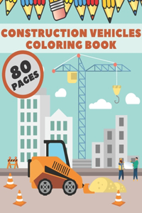 Construction Vehicles Coloring Book