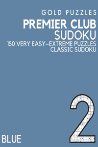 Gold Puzzles Premier Club Sudoku Blue Book 2