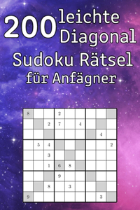 200 leichte Diagonal Sudoku Rätsel für Anfägner