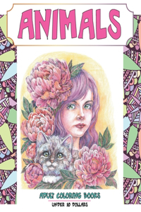 Adult Coloring Books - Under 10 Dollars - Animals