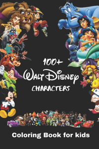 100+ Disney Characters Coloring Book