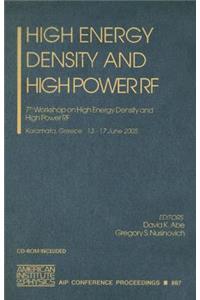High Energy Density and High Power RF