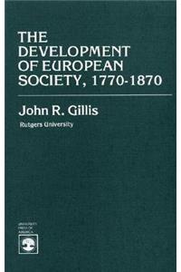 Development of European Society, 1770-1870