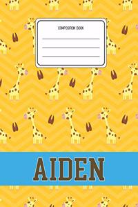Composition Book Aiden