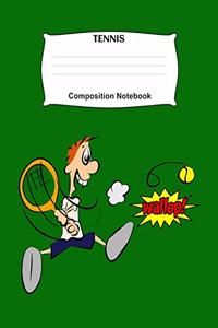 Tennis - Composition Notebook