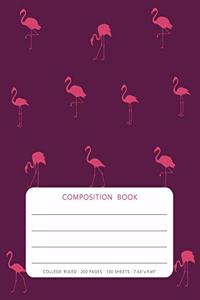 Composition Book - Flamingo