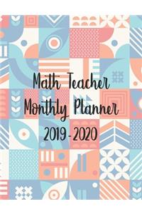 Math Teacher Monthly Planner 2019-2020