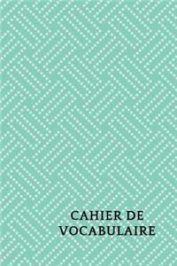 Cahier de Vocabulaire