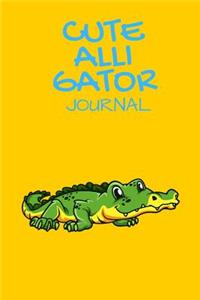 Cute Alligator Journal