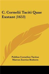 C. Cornelii Taciti Quae Exstant (1653)