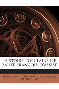 Histoire Populaire De Saint François D'assise