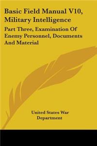 Basic Field Manual V10, Military Intelligence