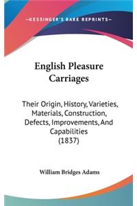 English Pleasure Carriages