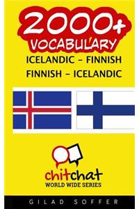 2000+ Icelandic - Finnish Finnish - Icelandic Vocabulary