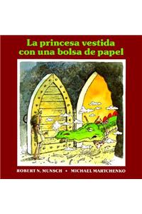 La princesa vestida con una bolsa de paper