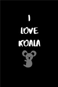 I love Koala cute notebook