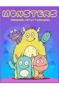 Monster Preschool activity Workbook