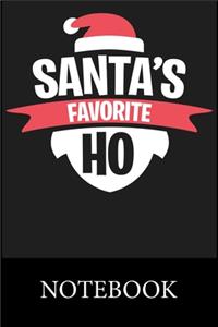 Santa's Favorite Ho Notebook