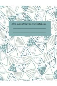 One Subject Composition Notebook