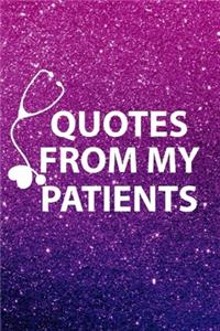 Quotes from My Patients