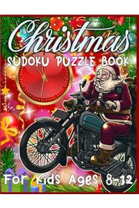 Christmas Sudoku Puzzle Book For Kids ages 8-12