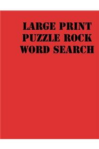 Large print puzzle rock Word Search: large print puzzle book .8,5x11, matte cover, red,55 Music Activity Puzzle Book with solution