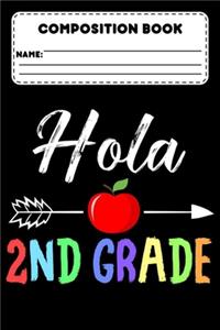 Composition Book Hola 2nd Grade