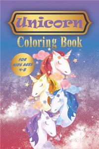 Unicorn Coloring Book for Kids Ages 4-8
