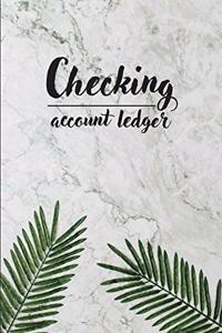 Checking Account Ledger