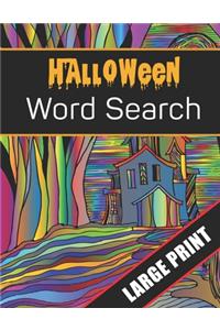 Halloween Word Search Large Print