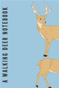 A walking deer notebook