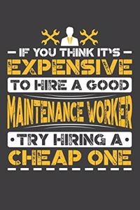 If You Think It's Expensive To Hire A Good Maintenance Worker Try Hiring A Cheap One