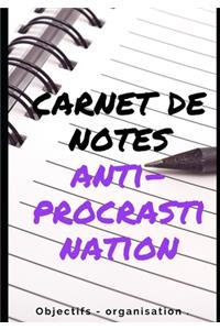 Carnet de notes anti-procrastination