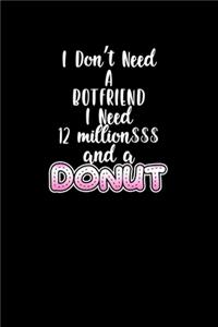 I Don't Need A Boyfriend. I Need 12 Million And A Donut