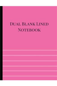Dual Blank Lined Notebook