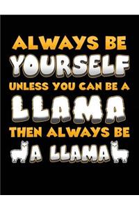 Always Be Yourself Unless You Can Be A Llama Then Always Be A Llama