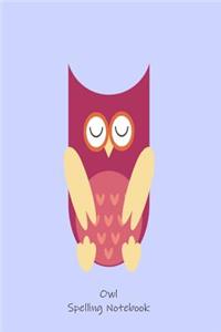 Owl Spelling Notebook