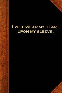 2019 Daily Planner Shakespeare Quote Heart Upon Sleeve 384 Pages
