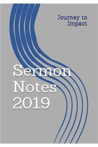 Sermon Notes 2019